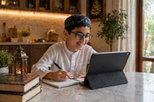 boy learning tajweed