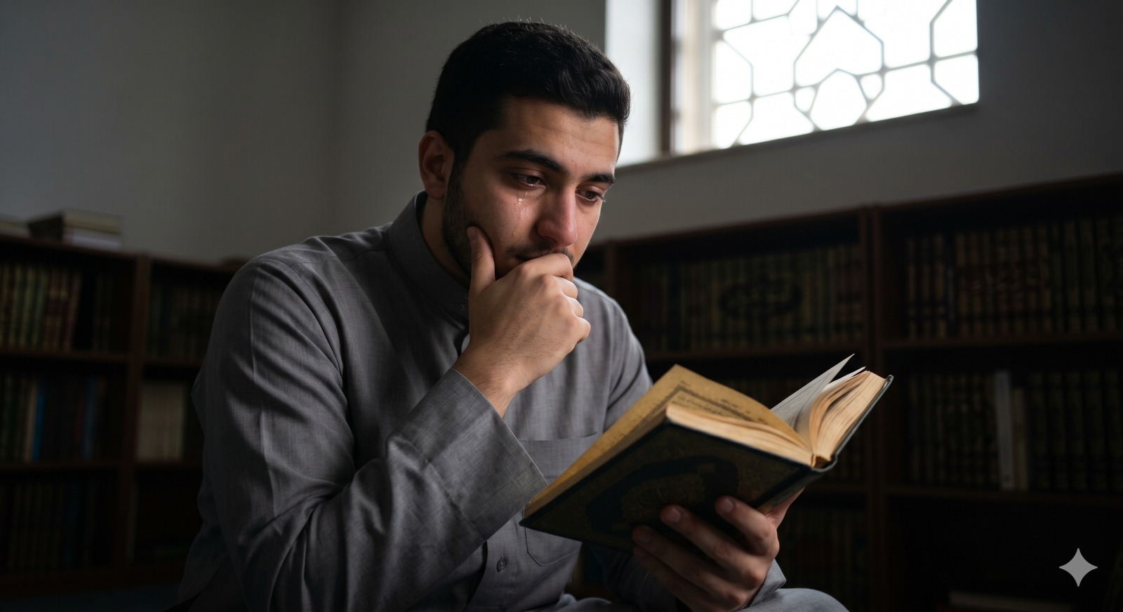 Men holding quran