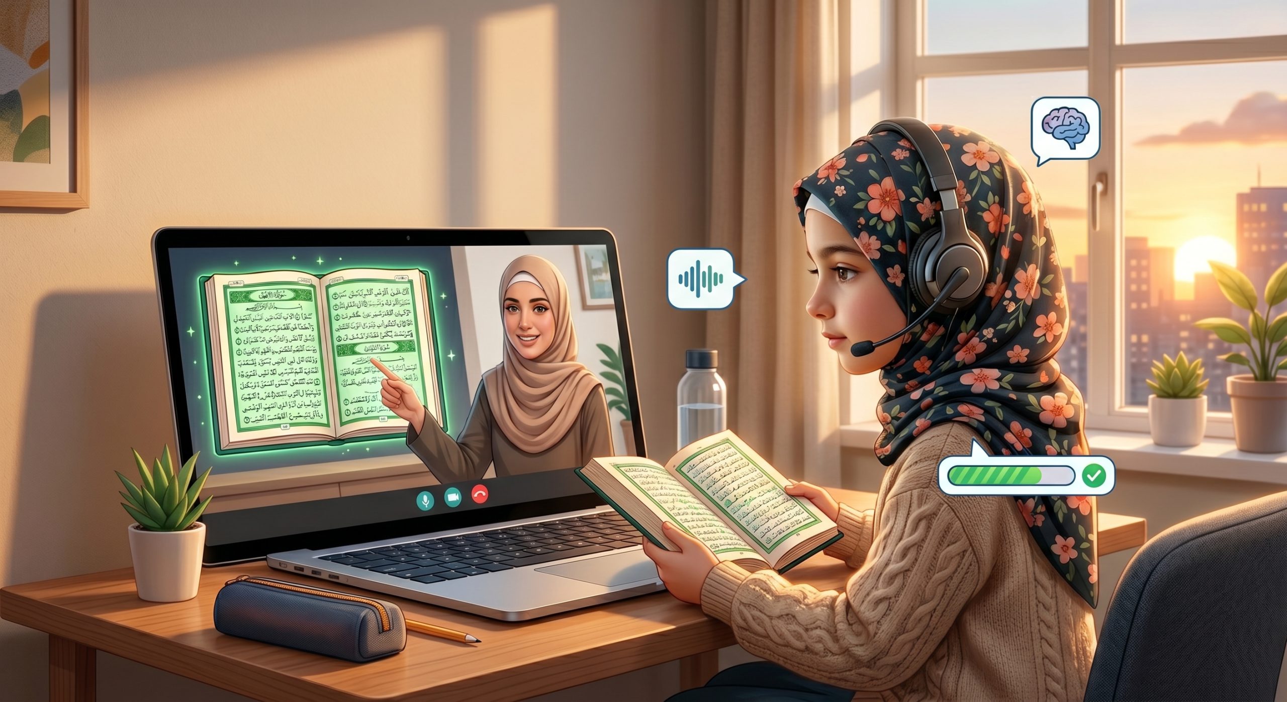 girl learning